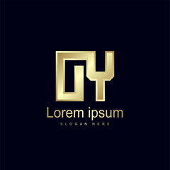 Initial Letter OY Logo Template Vector Design