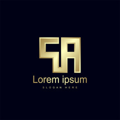 Obraz premium Initial Letter PA Logo Template Vector Design