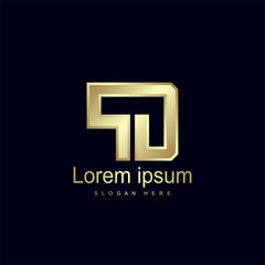 Initial Letter PD Logo Template Vector Design