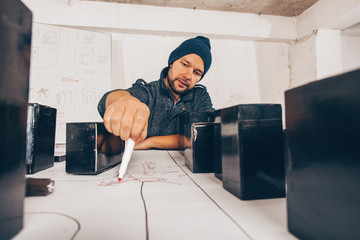 Bandit planning a robbery