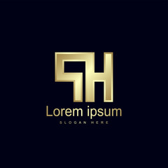 Obraz premium Initial Letter PH Logo Template Vector Design