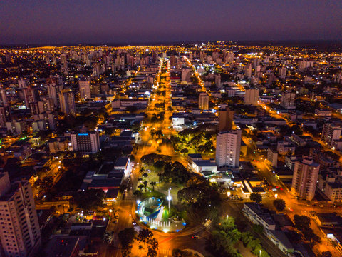 Anoitecer em Cascavel-PR-Brasil
