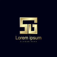 Initial Letter SG Logo Template Vector Design
