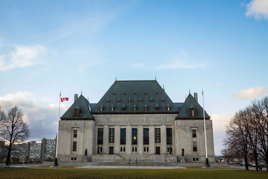 Main Building And Headquarters Of The Supreme Court Of Canada, In Ottawa, Ontario. Also Known As SCOC, It Is The Highest Justice Body Of Canada.