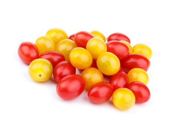 Red and yellow tomatoes cherry