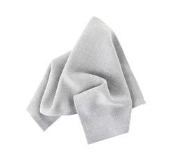 Tragetasche Fabric napkin for table setting on white background © New Africa