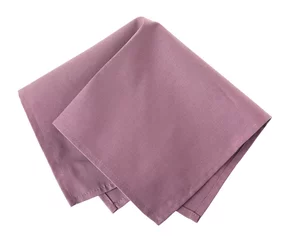 Kussenhoes Fabric napkin for table setting on white background © New Africa