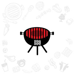 barbecue grill logo icon graphic buffet restaurant