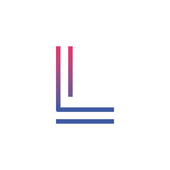 L letter logo design vector template