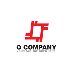 O letter logo design vector template