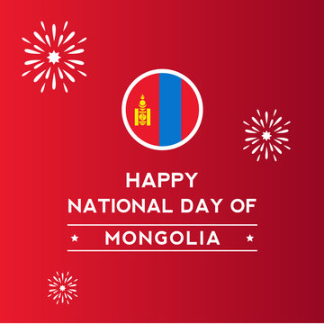 mongolia independence day vector design
