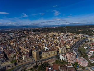 Panoramic aerial view of Tarragona, Catalonia, Spain