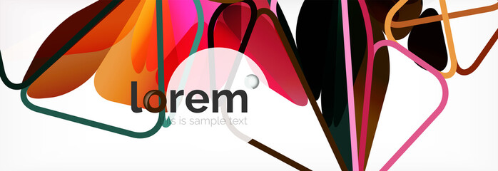 Modern geometric background. Poster template with polygonal elements