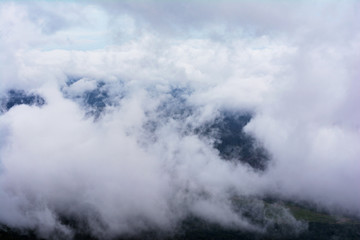 Fototapeta na wymiar Heaven over the mountains, Munnar India