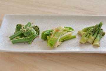 おひたし　春の山菜
