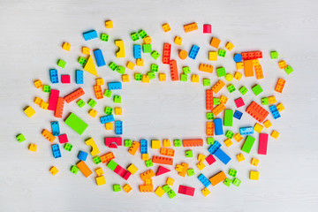 multicolored toys blocks and bricks