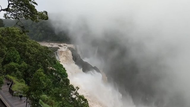 Barron Falls in full glory during a week of rain in Far North Queensland Australia