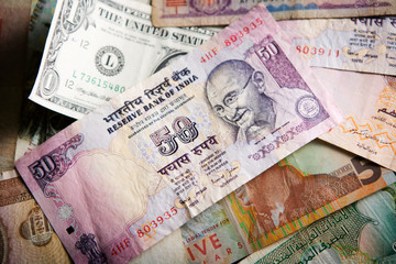 Fototapeta na wymiar International Currency Global Money Exchange and Business Finance