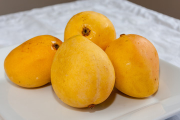Whole mangoes ready for eating