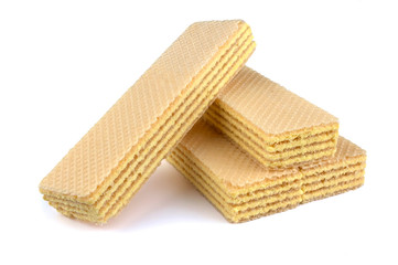 Wafers stick isolated on white background
