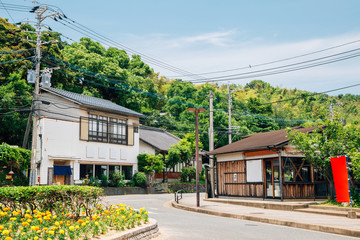 Fototapeta na wymiar Nokonoshima island old village in Fukuoka, Japan