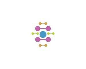molecule logo icon vector design