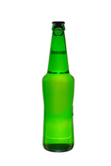 Bottle of beer on a white background. Isolated on white