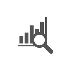 Bar chart graphic icon design template