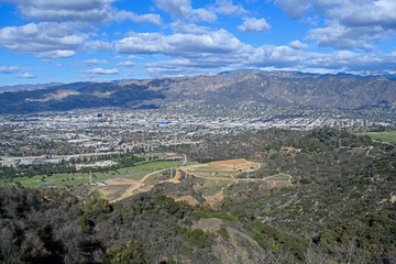 Fototapeta na wymiar panorama LA view