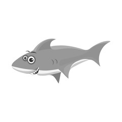 Isolated object of sea and animal logo. Set of sea and marine stock symbol for web.