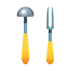 Isolated object of kitchen and cook logo. Collection of kitchen and appliance stock vector illustration.