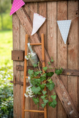 Décoration de mariage, cérémonie laïque en extérieur