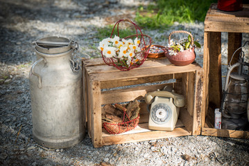 Décoration de mariage, cérémonie laïque en extérieur