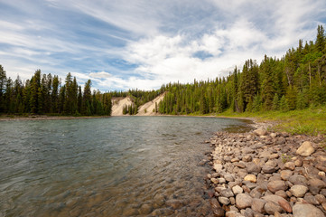 Stikine river in Spatsizi Plateau Wilderness Provincial Park, BC, Canada