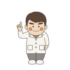 男性キャラクター白衣