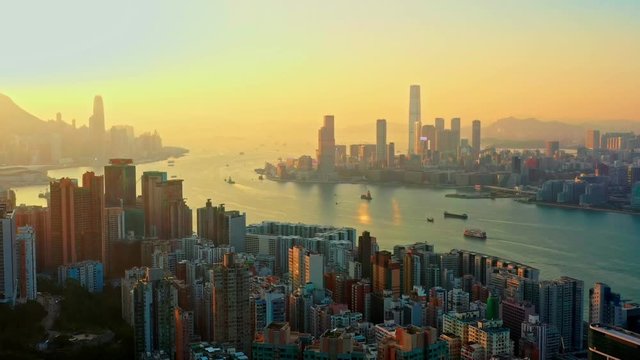 Hong Kong Island with Victoria Harbour