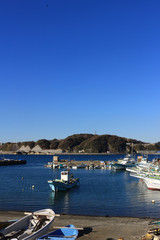 Scenery of fishing port