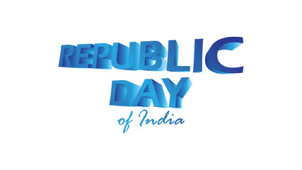 Creative Poster, Banner or Flyer for Republic Day of India 26 January celebration with modern design