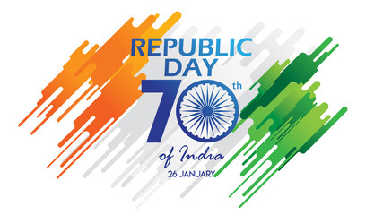 Creative Poster, Banner or Flyer for Republic Day of India 26 January celebration with modern design