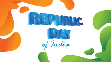 Creative Poster, Banner or Flyer for Republic Day of India 26 January celebration with modern design