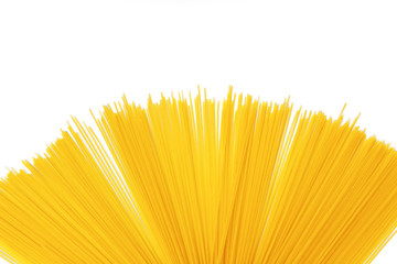 pasta on white background