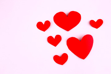 Heart shape on Valentine's Day.