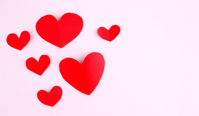 Heart shape on Valentine's Day.