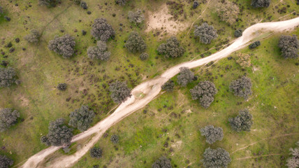 Beautiful aerial view of the coutryside