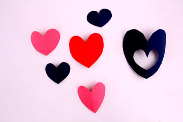 Heart shape on Valentine's Day.