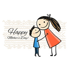 Happy mother's day. Greeting card design