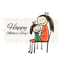 Happy mother's day. Greeting card design