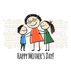 Happy mother's day. Greeting card design