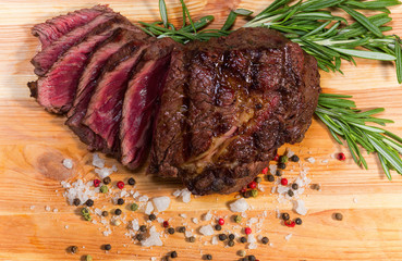 Meat steak.