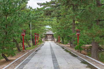 吉備津彦神社 参道風景